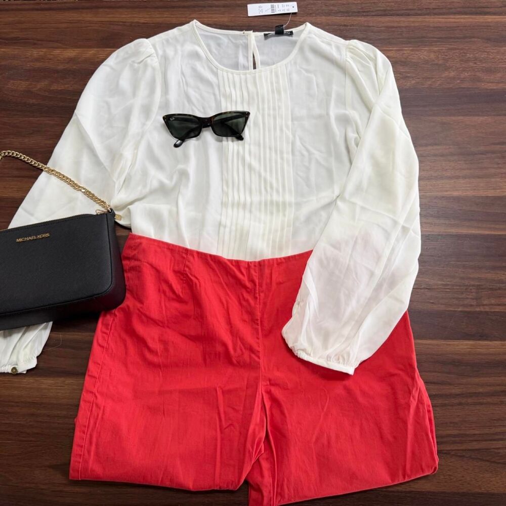 Jcrew Women's White Blouse
